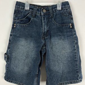 Navy Crew Co. Jean Shorts Kids Boys' Size 8 Blue Rise 8.5in Inseam 10.5in